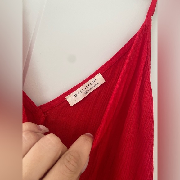 Ania Red Maxi Dress - Picture 5 of 7